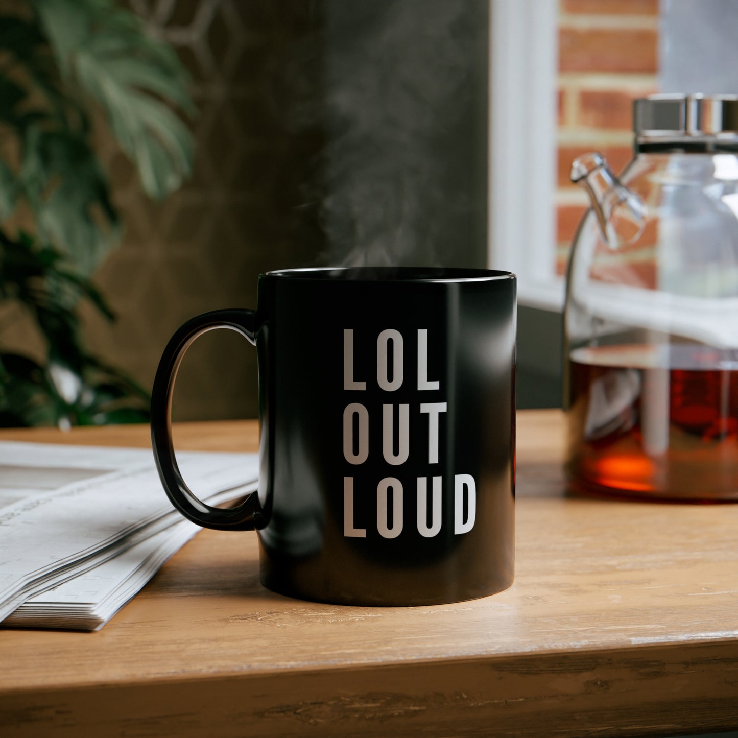 11oz Mug - Black Classic - LOL out loud