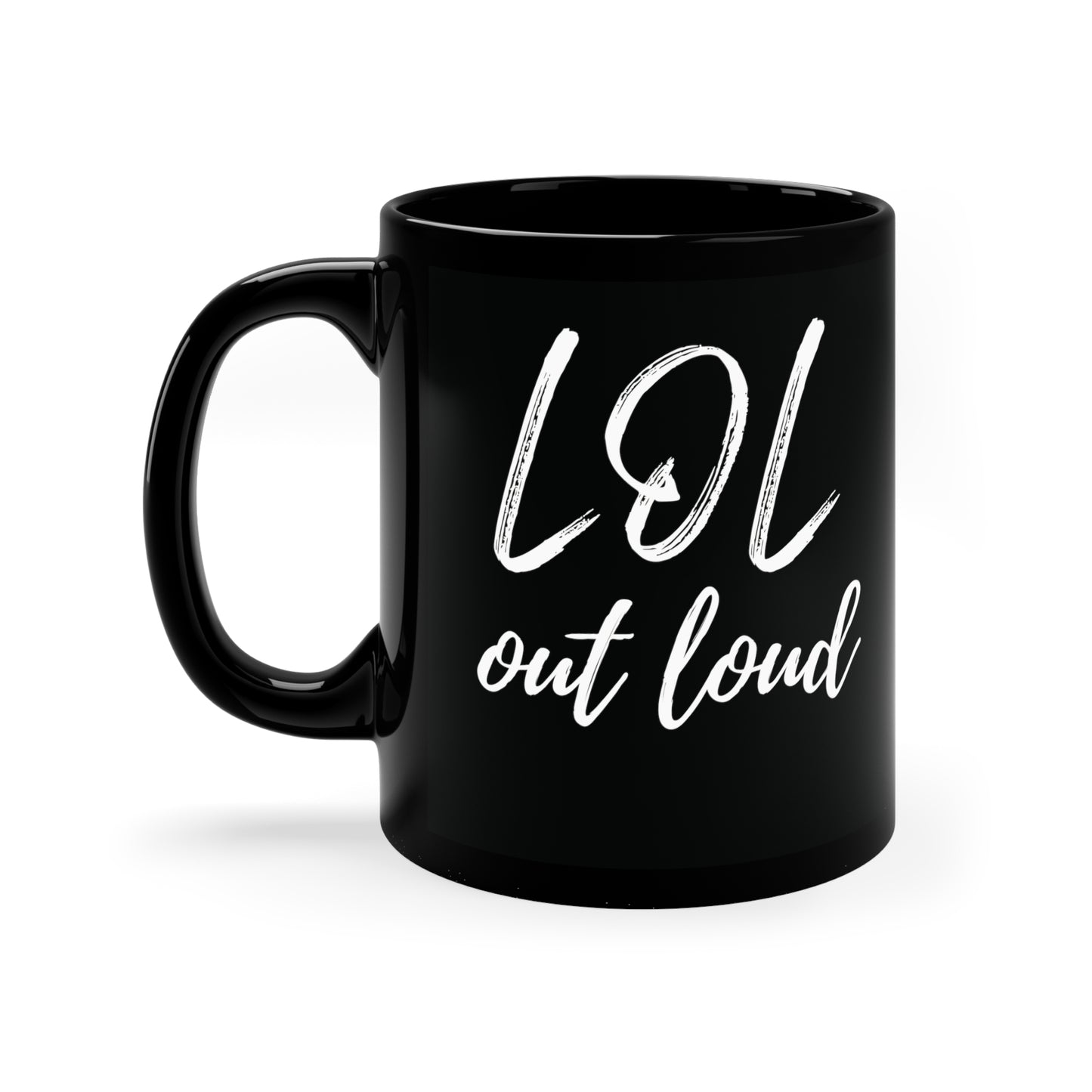 11oz Mug - Black Elegant - LOL out loud