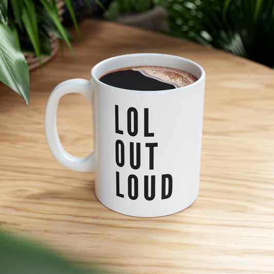 11oz Mug – White Classic - LOL out loud