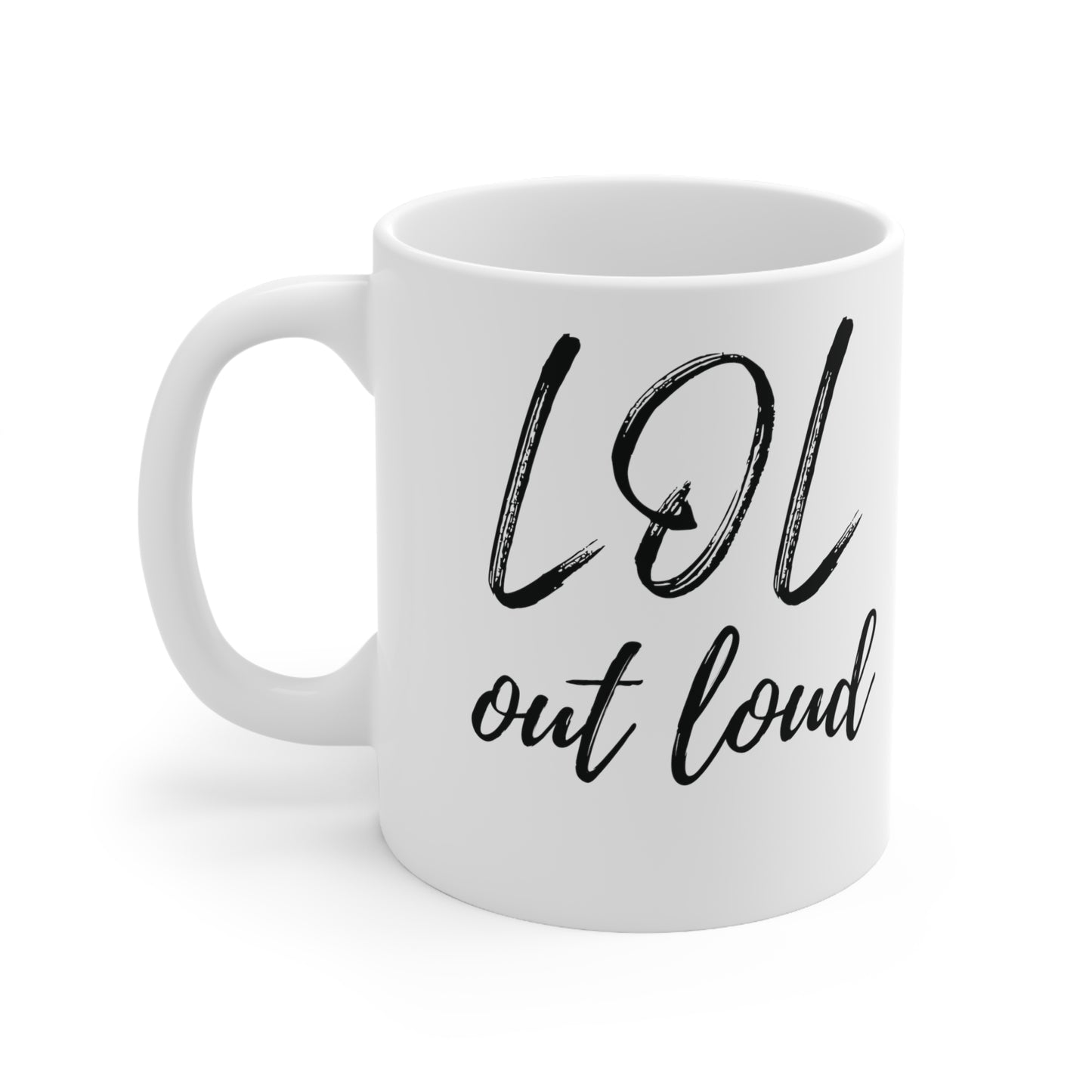 11oz Mug – White Elegant - LOL out loud