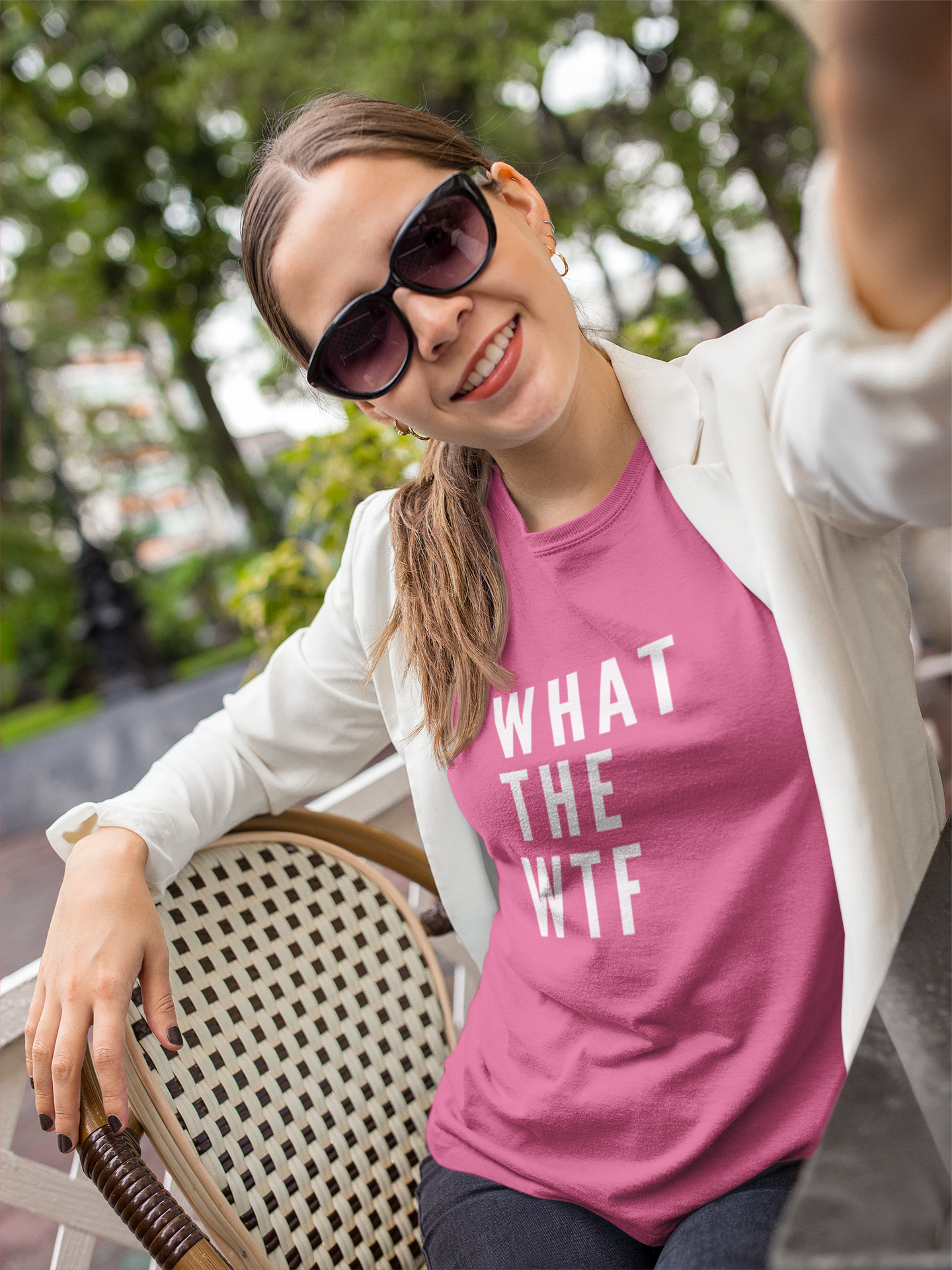 Women's Midweight Cotton Tee - What the WTF